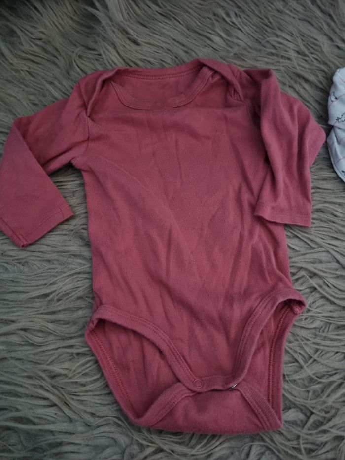 Lot 2 bodies manches longues 6-9mois - photo numéro 2