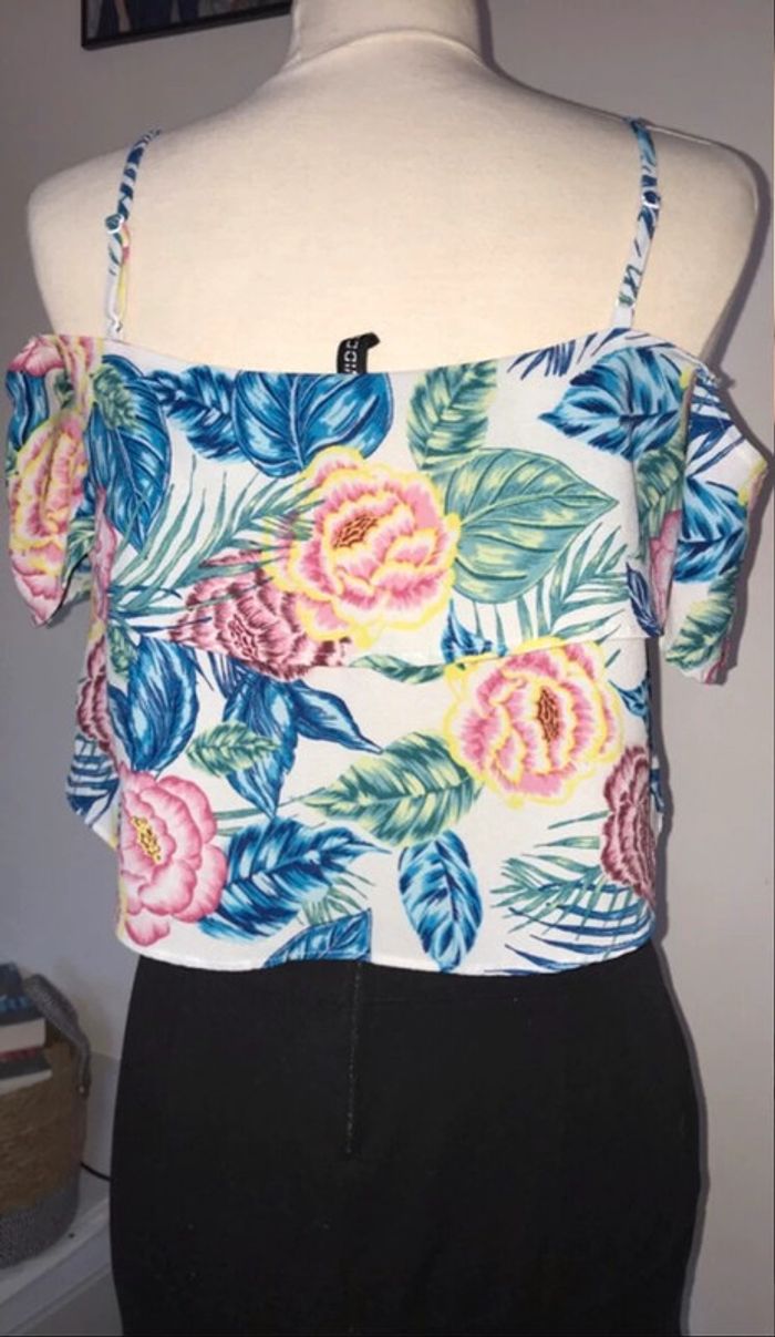 Crop top fleurs taille s de chez h&m - photo numéro 2