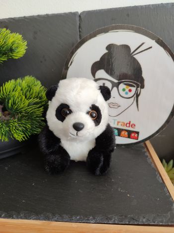 petite peluche zoo de Beauval panda blanc noir lin lin aurora world DD003468