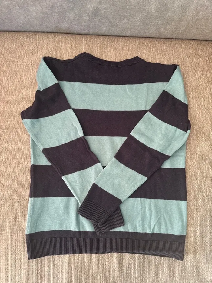 Pull jacquard en coton - photo numéro 5