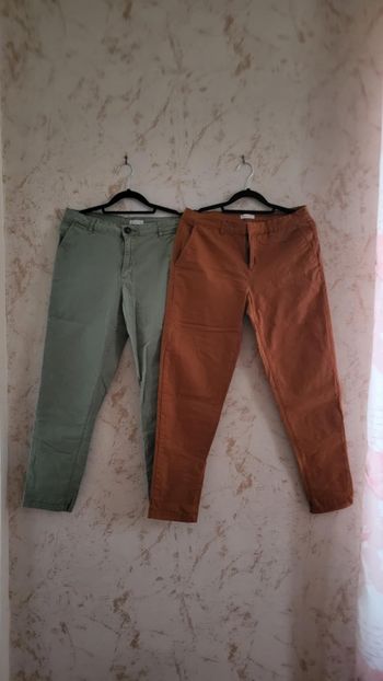 Lots de 2 pantalons type Chino