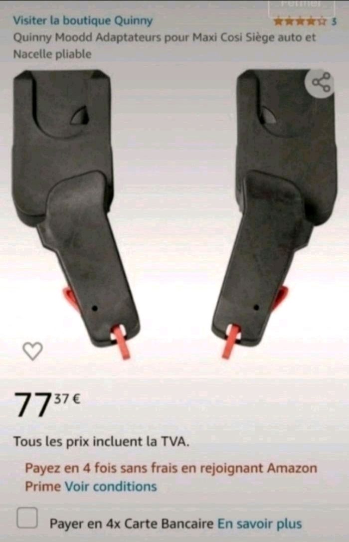 Adaptateur poussette Quinny Moodd - photo numéro 3