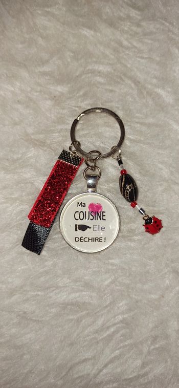 Porte clé cousine " Ma cousine elle déchire "