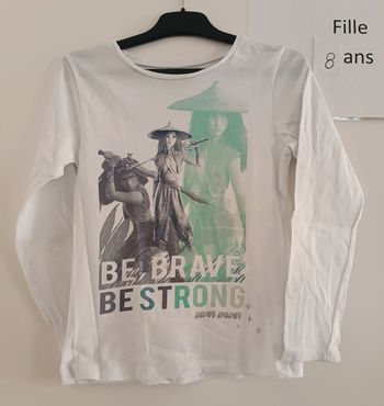 T-shirt ml Raya Disney 7/8 ans
