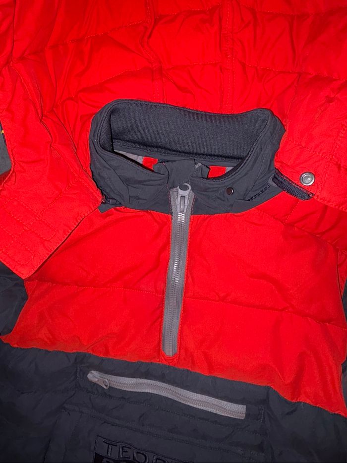 Manteau d’hiver garçon taille 14 ans Teddy Smith rouge en très bon état - photo numéro 7