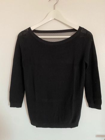 Top manches 3/4 dos transparent