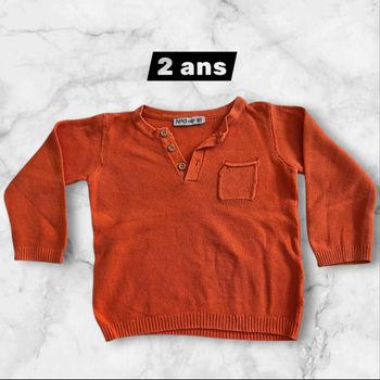 Pull 24 mois orange