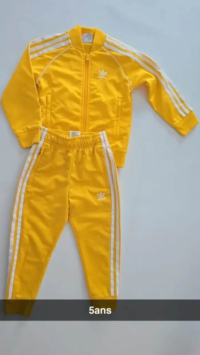 Ensemble jogging Adidas jaune