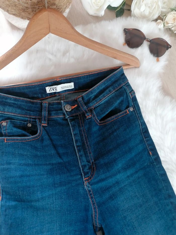 Jolie jeans Zara taille Haute 34 - photo numéro 3