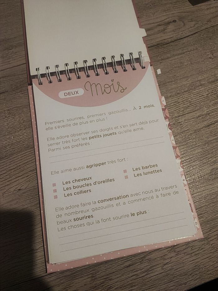 Carnet "mes 12 premiers mois" - photo numéro 2
