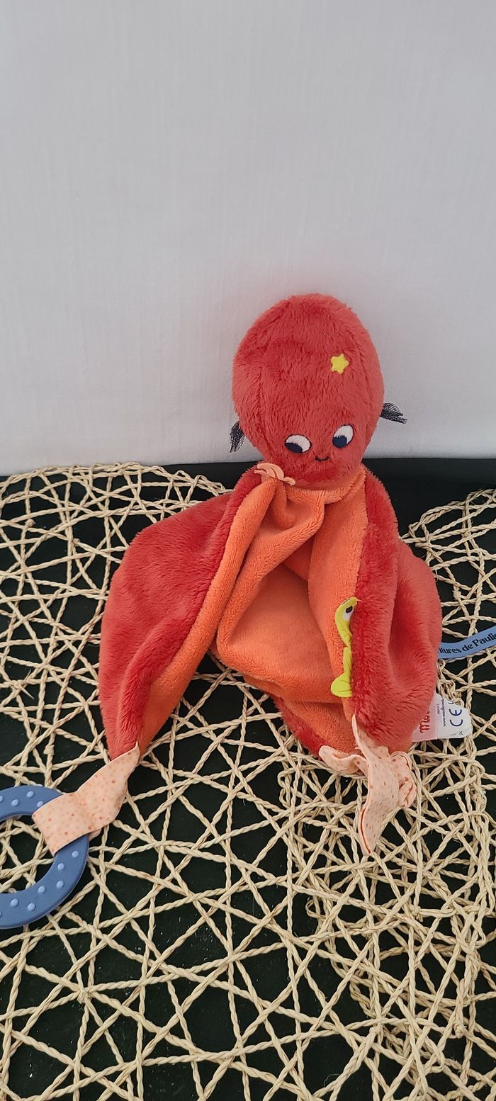 Doudou plat poulpe Paulie de Moulin Roty - photo numéro 4