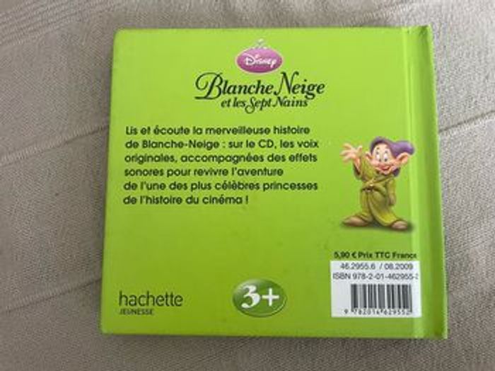 Livre CD Blanche neige Disney - photo numéro 2