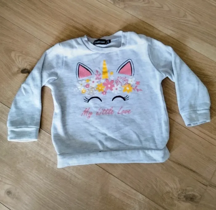 Pull gris licorne - photo numéro 2