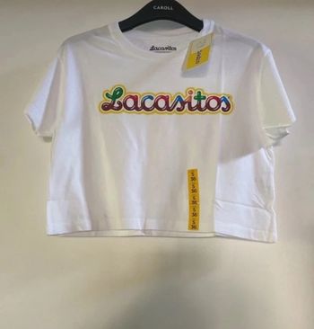 T-shirt court de marque, pull Bear Pull & Bear taille S Lacasitos Neuf