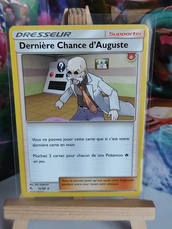 Derniere chance d'auguste dresseur rare 52/68 destinées occultes