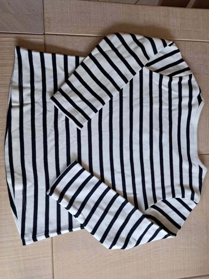 Tee-shirt marin  manches longues Hublot 8 ans - photo numéro 5