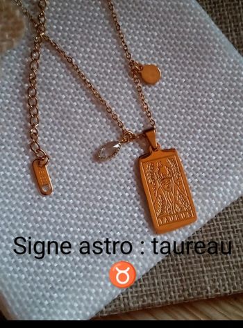 Collier signe astrologique du taureau