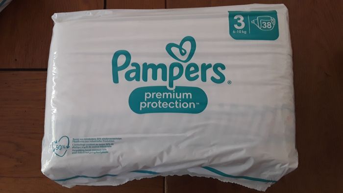1 paquet de 38 couches Pampers Premium  Protection Taille 3