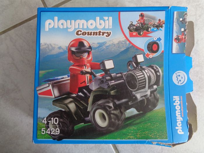Quad avec secours en montagne - country - playmobil 5429