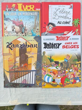 Lot BD humour jeunesse : Astérix, Ducobu, Zanzibar – albums BD