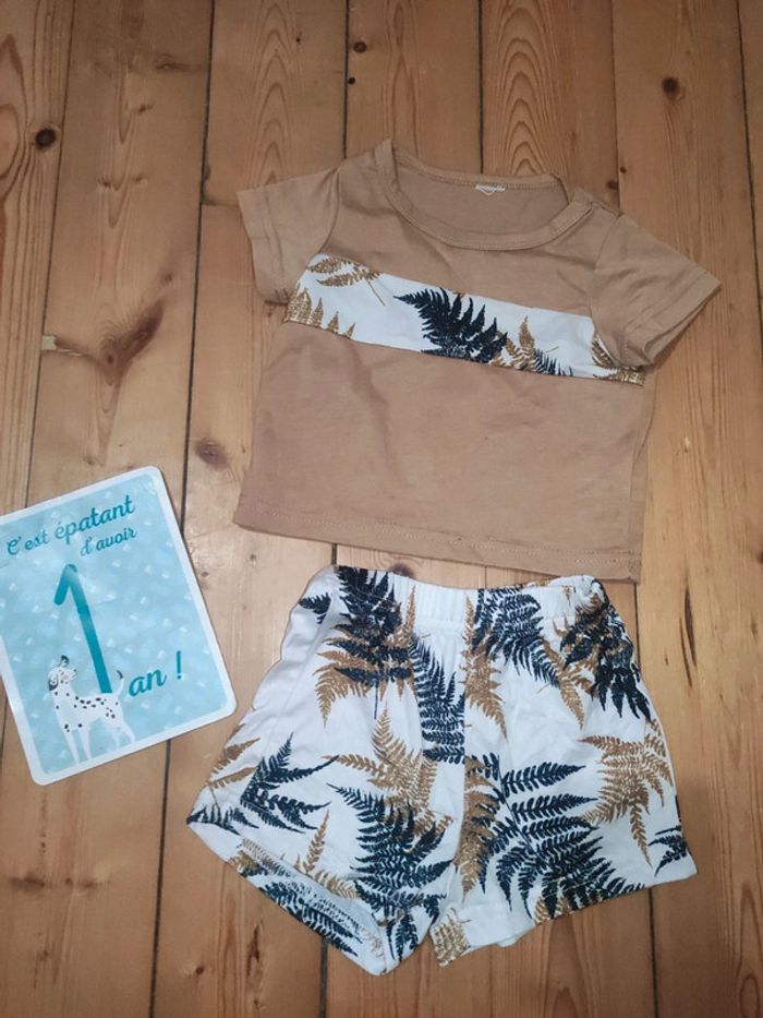 Ensemble été 2 pièces 1 an mec