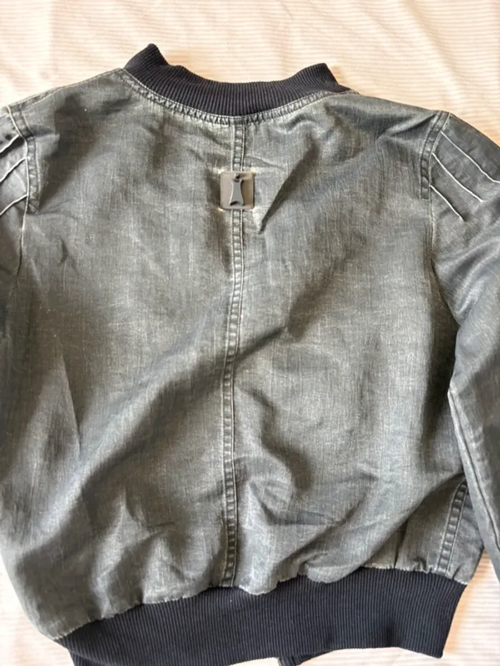 Veste légère Cop Copine grise effet usé/noir – Taille 36 - photo numéro 4