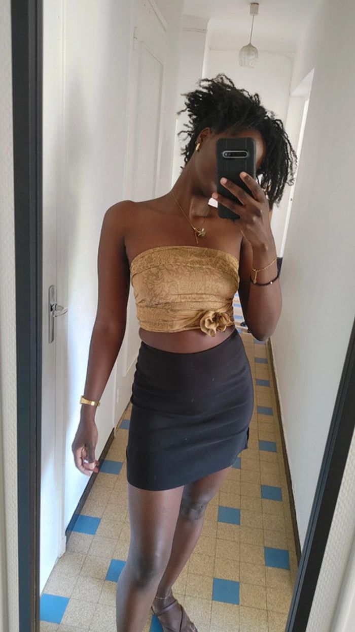 Mini-jupe de la marque Pimkie vintage fente