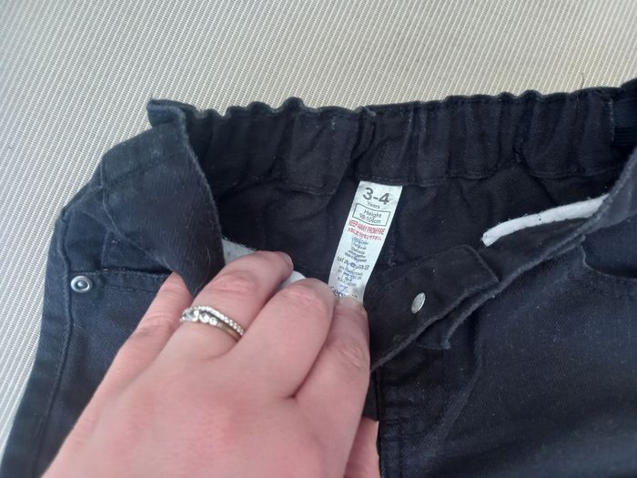Jeans noir garçon George 3-4ans 98-104cm - photo numéro 3