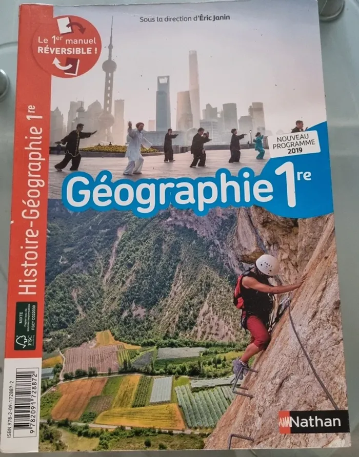 Manuel histoire géographie 1 ère livre double matiere - photo numéro 2