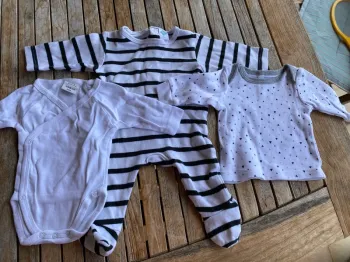 Lot naissance - body + pyj + pull