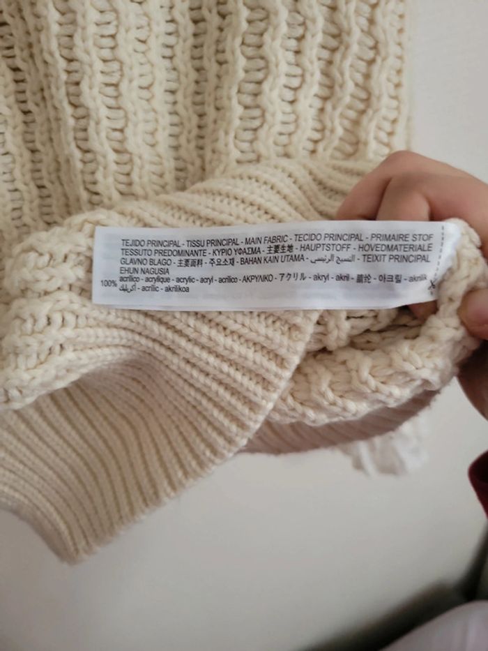 Pull tricot romantique avec volants beige zara - photo numéro 12