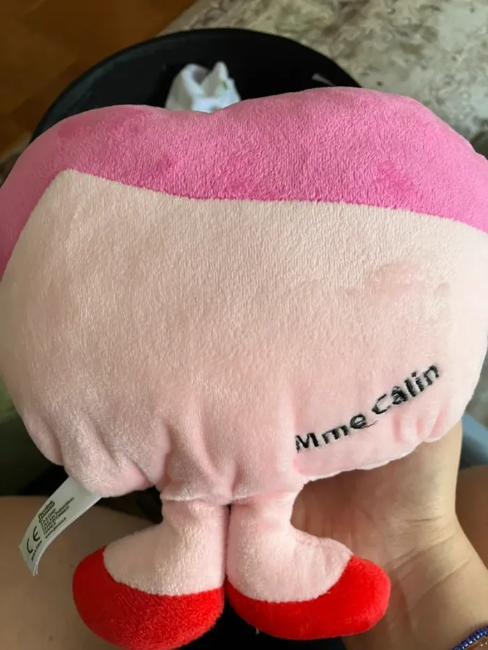 Peluche rose Mme Câlin monsieur madame - photo numéro 2