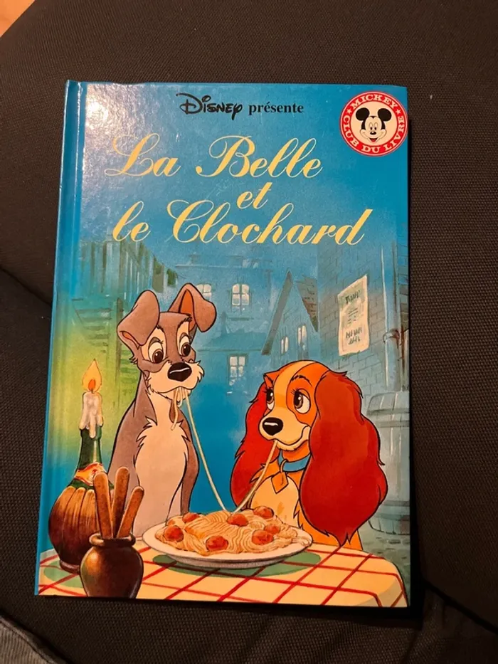 Livre pour enfants Disney la belle et le clochard
