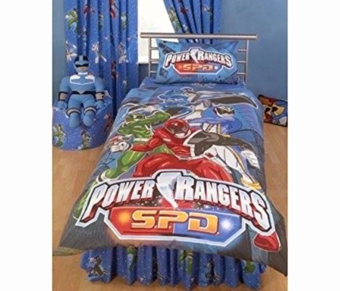 Power Rangers Parure de lit avec housse de couette et taie d'oreiller pour enfant Patrol Delta SPD