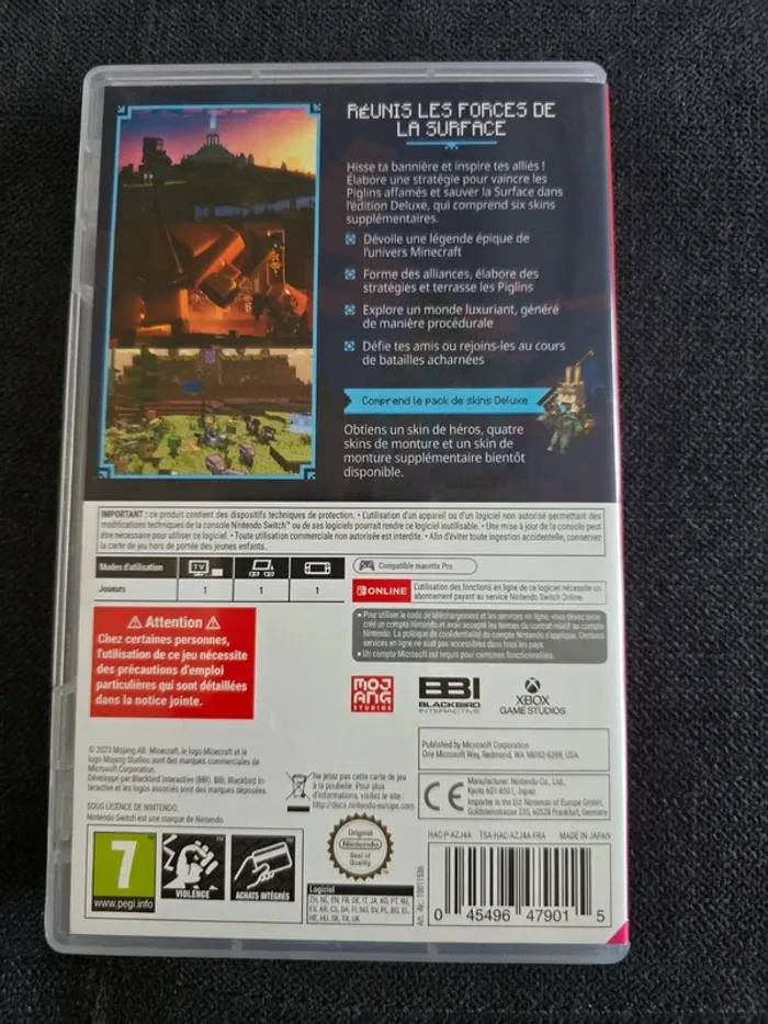jeu minecraft legends deluxe édition Switch - photo numéro 2