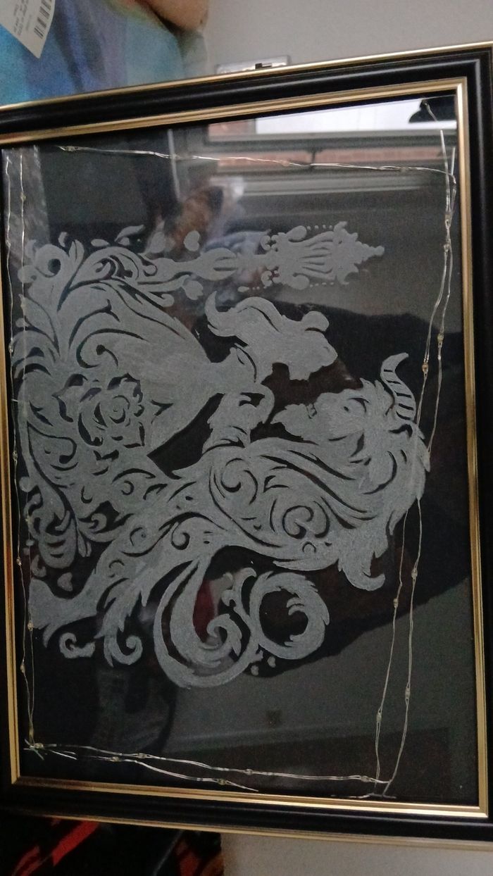 Cadres lumineux gravee