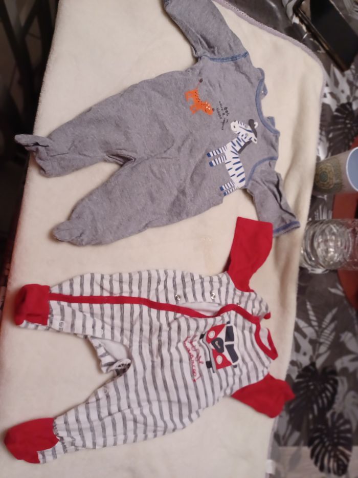 Lot de pyjama velours et coton - photo numéro 4