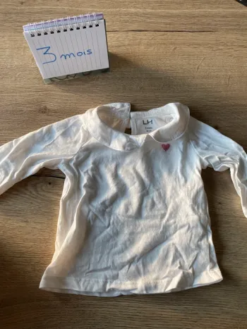 T-shirt manches longues - 3 mois