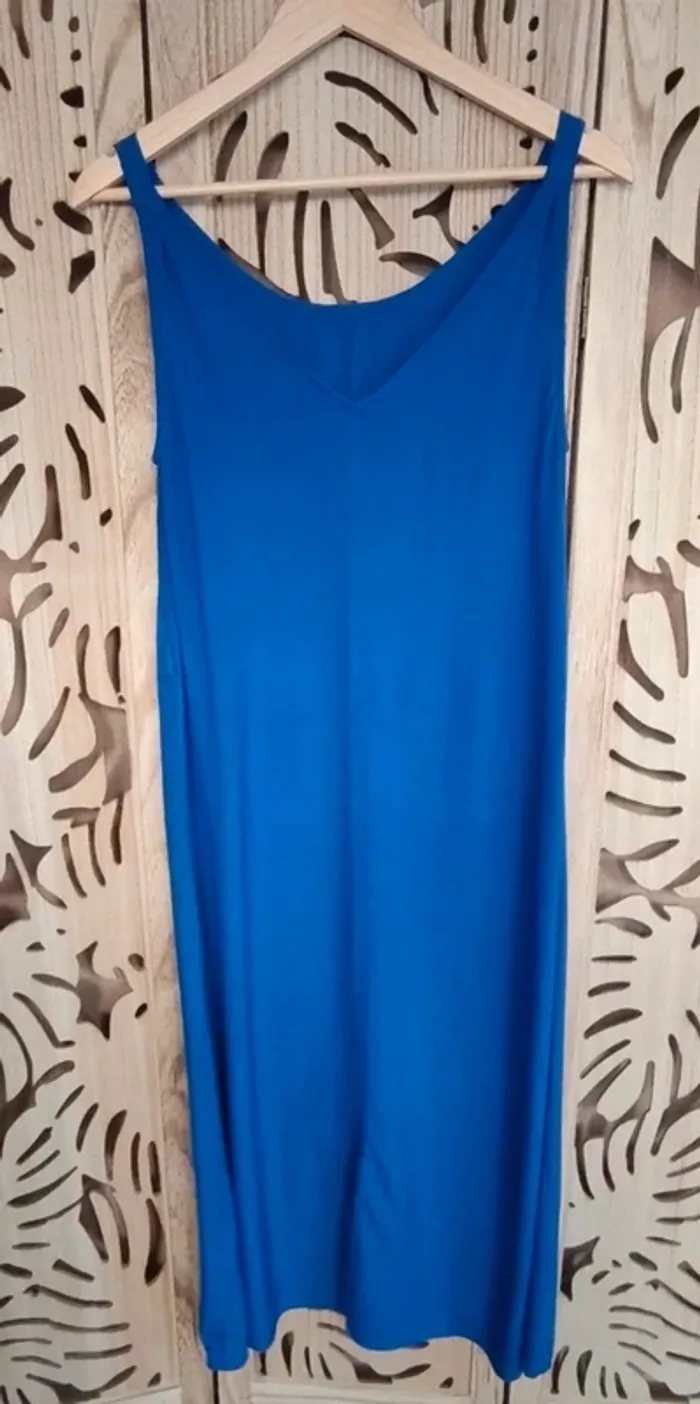 Robe midi Bleu roi T38 Kiabi - photo numéro 9