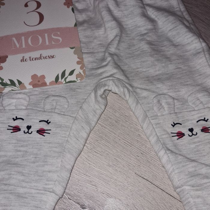 Pantalon bébé fille 3 mois La Halle - photo numéro 2