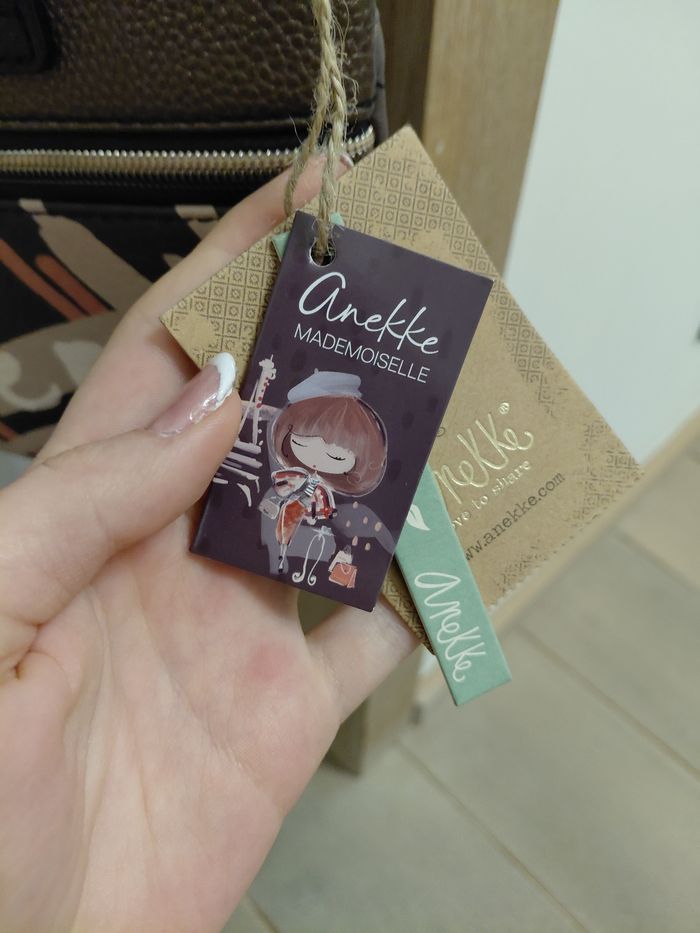 Sac en bandoulière - Anekke - Ton corail, brun , rose. - photo numéro 3