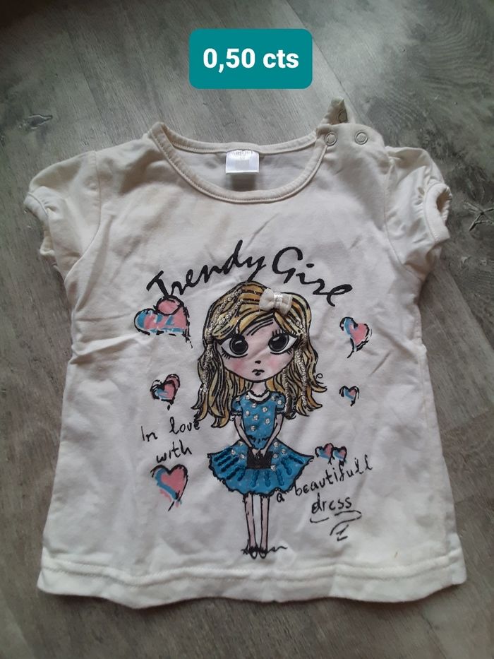 T shirt 12 mois fille