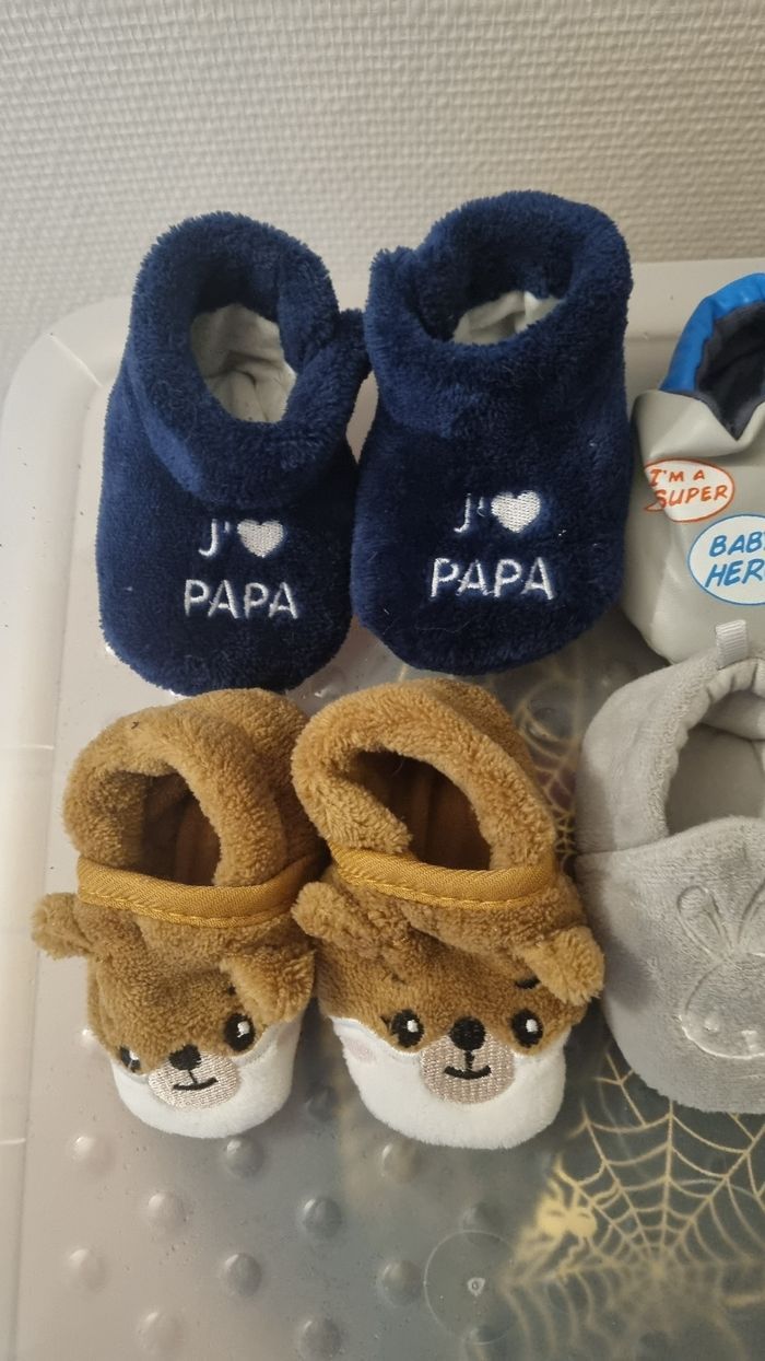 Lot chausson bebe pied - photo numéro 3
