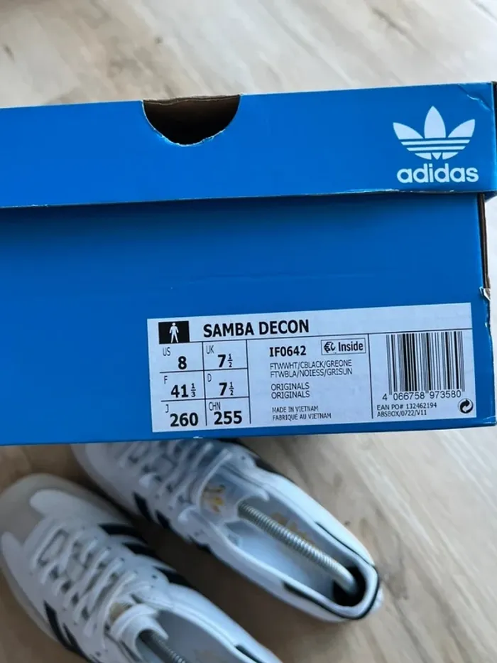 Adidas Samba Decon White Black 41,5 - photo numéro 6