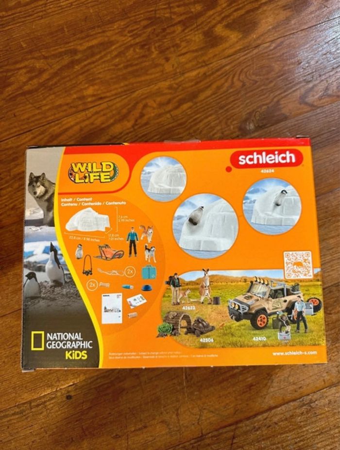 NEUF Coffret Schleich figurines Expédition en Antarctique 42624 manchot - photo numéro 2