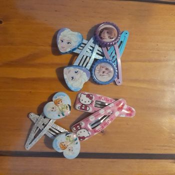 Lot de 4 paires de pinces à cheveux reine des neiges