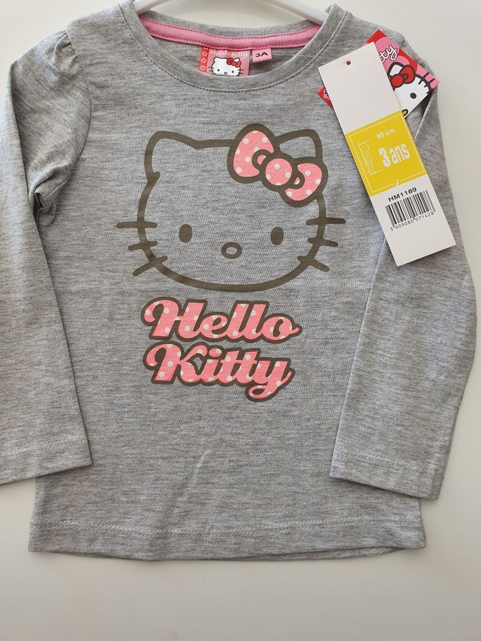 T-shirt manches longues Hello Kitty 3 ans