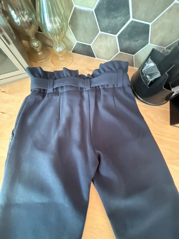 Sublime pantalon taille haute marine • Ikks • 4 ans - photo numéro 5