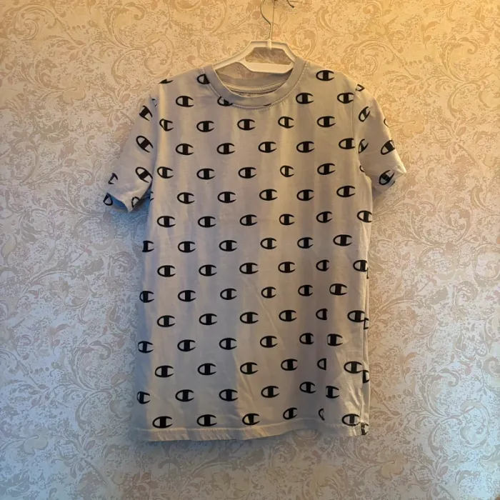 T-shirt Champion • gris & noir • 10ans 🌿