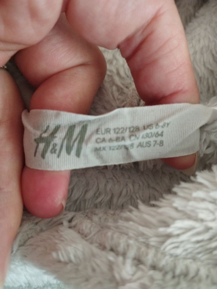 Pull long polaire chat H&M 6/8 ans fille - photo numéro 3